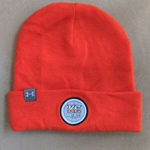 Kansas City Mavericks ECHL Hockey Under Armour Orange Beanie Hat Cap RARE